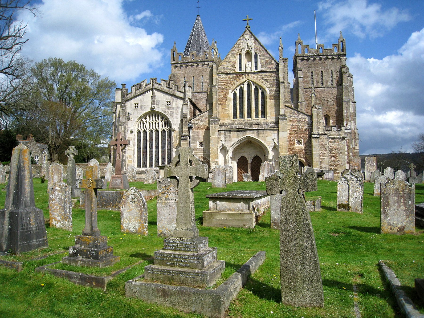 The Church of St Mary in Ottery St Mary, seen from the west